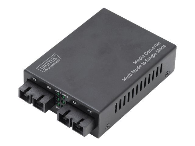 DIGITUS Fast Ethernet Multimode/Singlemode Medienkonverter SC/SC