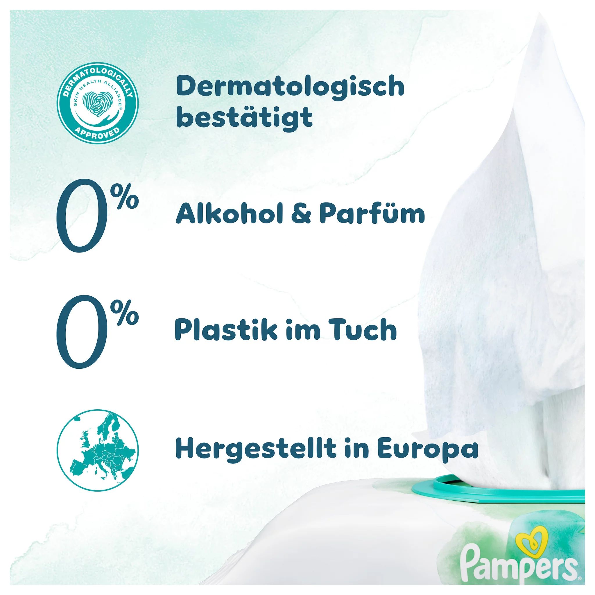 Pampers Feuchte Tücher Harmonie Aqua 3x