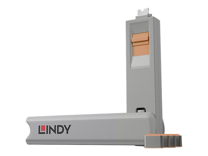 Lindy Schloss für USB-C-Port - orange