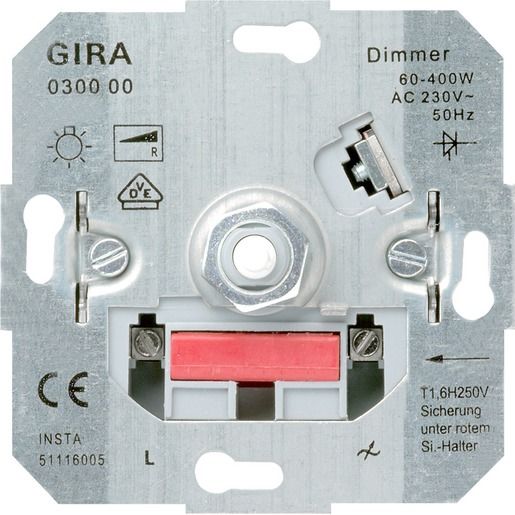 Gira GLÜHLAMPENDIMMEINSATZ 60-400W / GIRA 030000