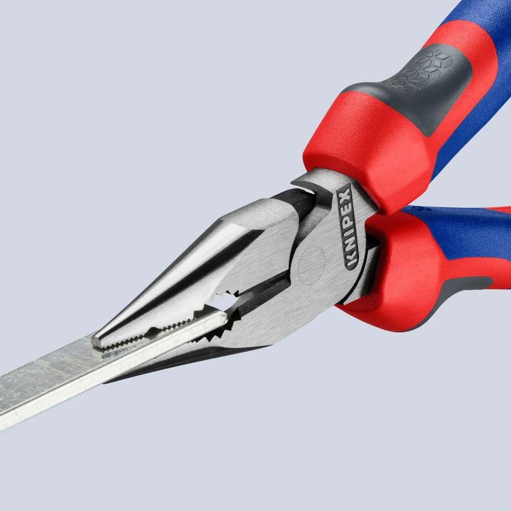 KNIPEX 08 22 145 Spitz-Kombizange mit Comfort-Griffen schwarz atramentiert 145 mm