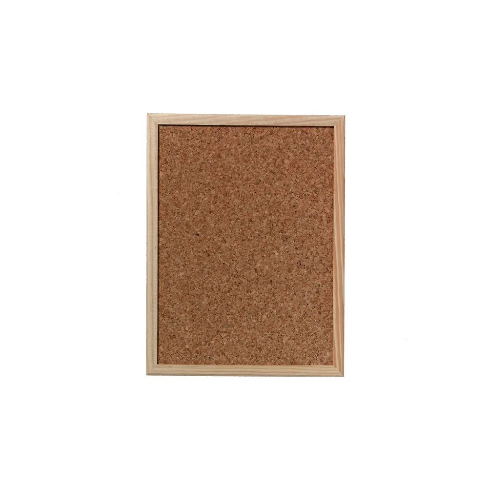 herlitz Pinnwand Kork Korktafel 30x40cm mit Naturholzrahmen, 30 x 40 cm, naturkork
