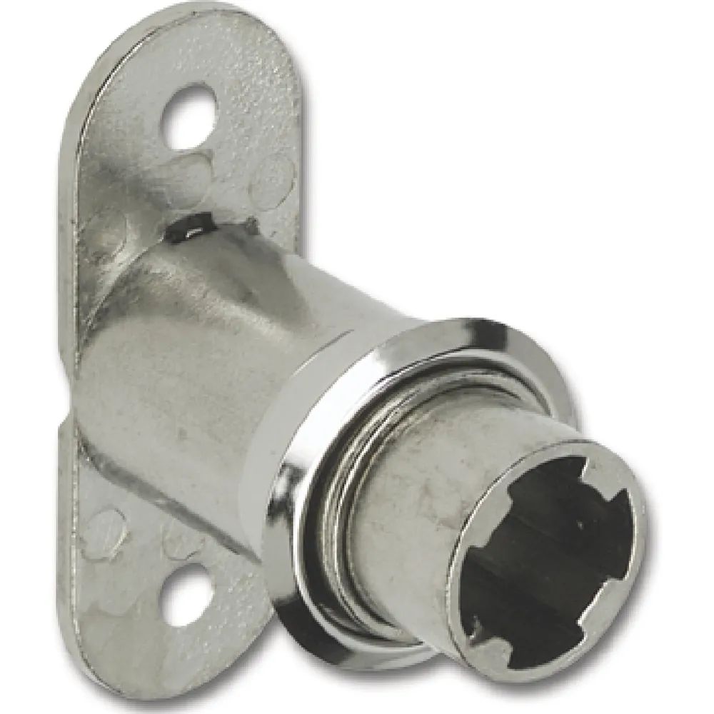 HEKNA Zylinder-Druck-Drehschloss 6028 Zamak vernickelt