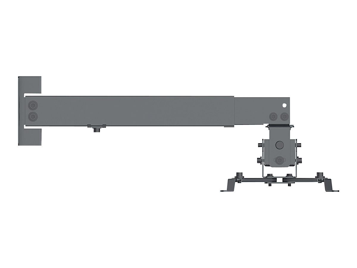Manhattan Projector Mount, Ceiling or Wall, Tilt & Swivel, Height Range: 43-65cm, Max 20kg, Black, Lifetime Warranty
