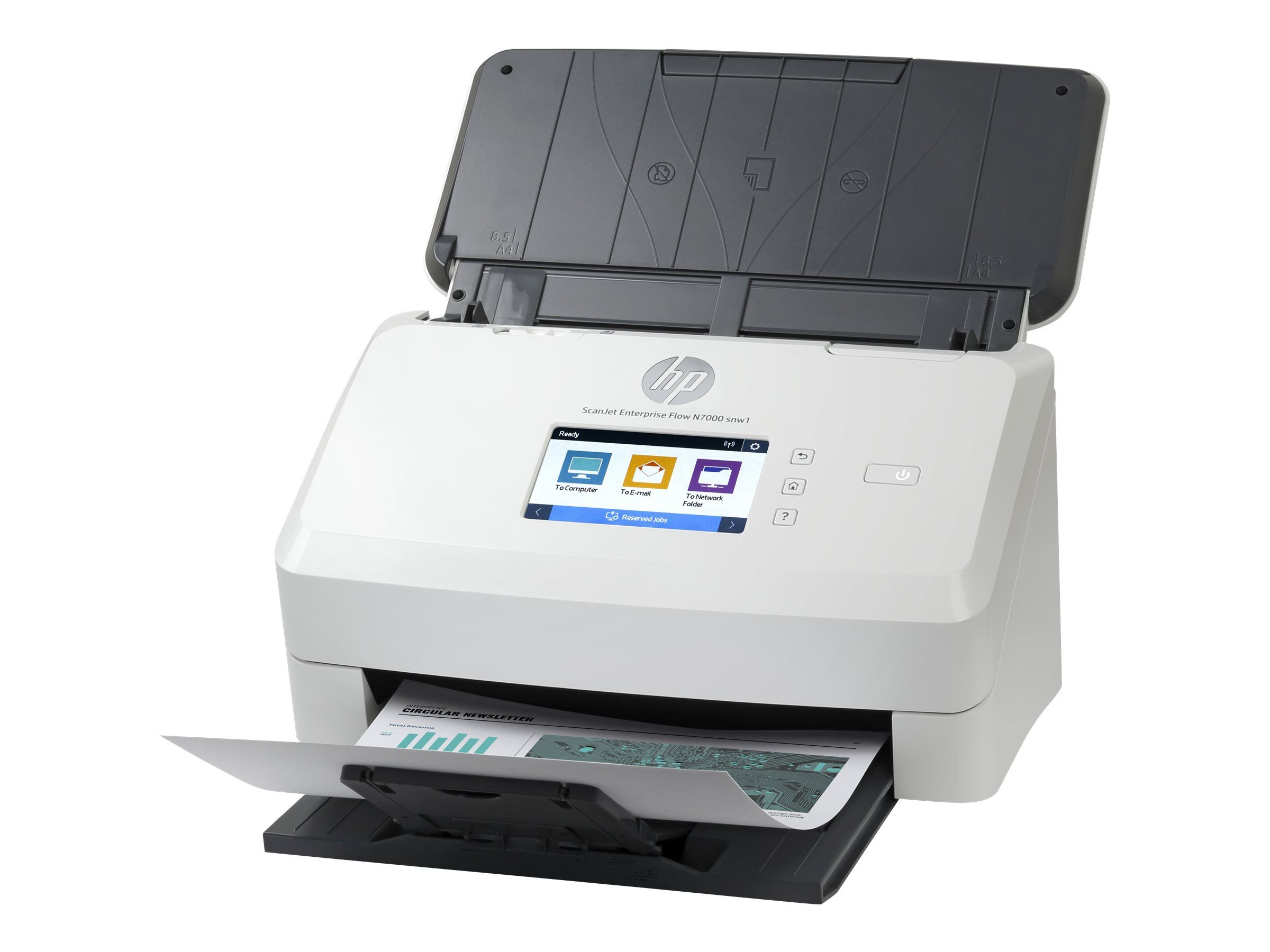 HP ScanJet Enterprise Flow N7000 snw1 - Dokumentenscanner - CMOS / CIS - Duplex - 216 x 3100 mm - 600 dpi x 600 dpi - bis zu 75 Seiten/Min. (einfarbig)