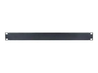 Intellinet 19" Blindabdeckung, 1 HE, schwarz - Blindabdeckung - Schwarz, RAL 9005 - 1U - 48.3 cm (19")