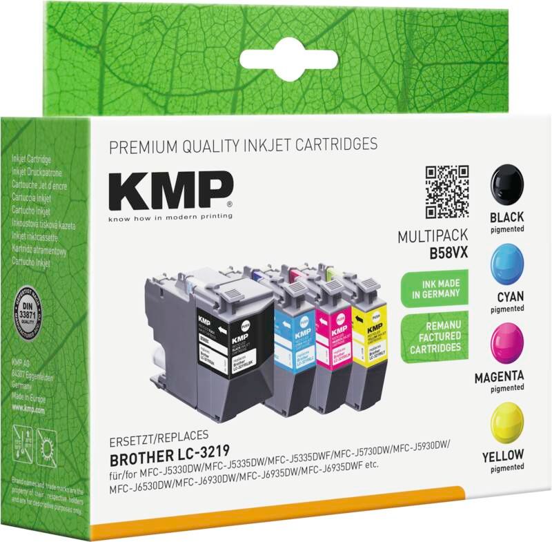 KMP Tintenpatrone B58VX OEM Brother LC-3219XL