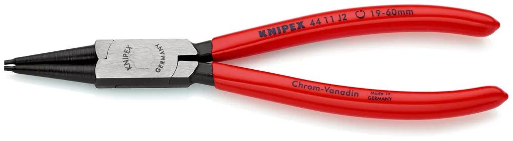 KNIPEX Sicherungsringzange für Innenringe in Bohrungen mit Kunststoff überzogen schwarz atramentiert 180 mm