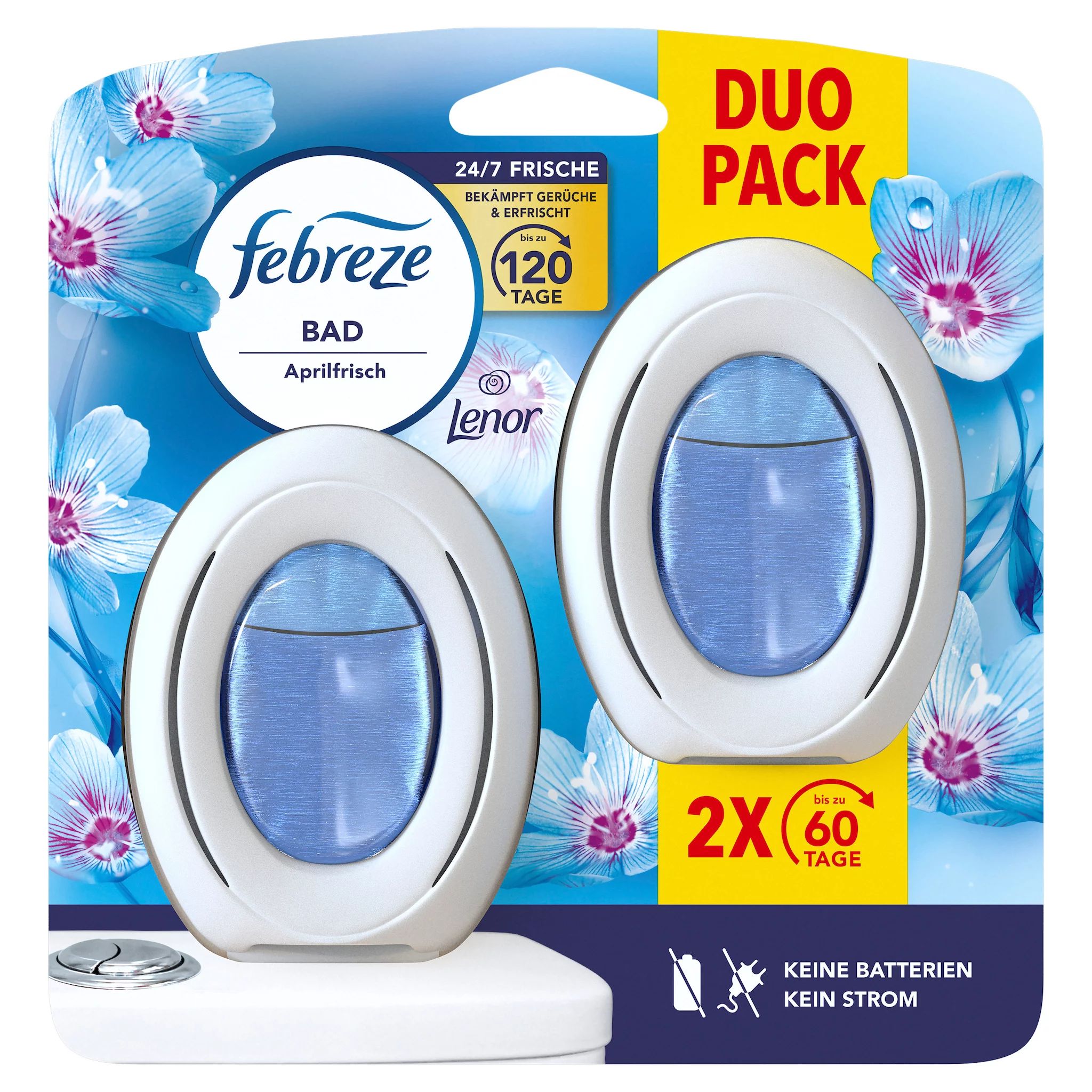 Febreze Bad Lufterfrischer Aprilfrisch Duo, 16ml