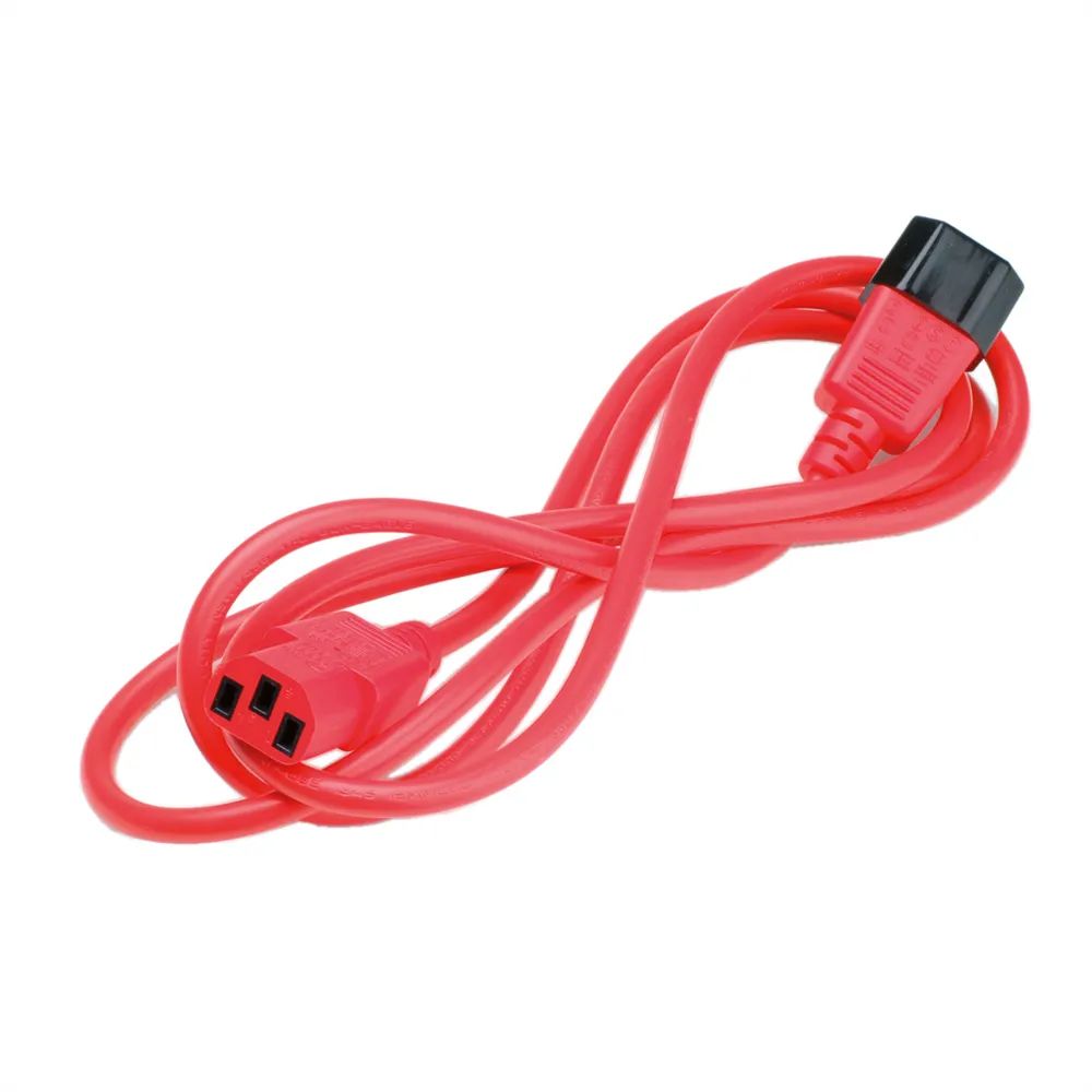 ROLINE Apparate-Verbindungskabel, IEC 320 C14 - C13, rot, 1,8 m