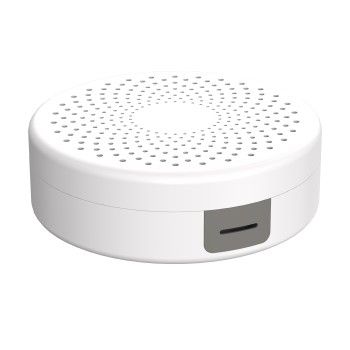 Hama Kabelbox rund, Wandmontage, integrierte Kabelführung, 18,0 x 5,5 cm, Weiß
