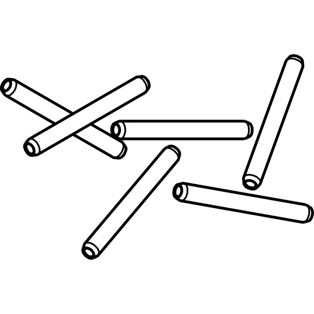 Hawa Verbindungsstifte HAWA-Frontslide 60/A und 60/matic, Set a 6 Stück