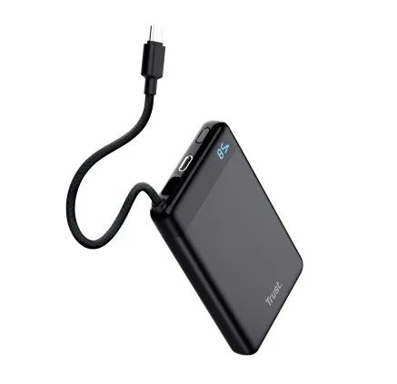 Trust FIERA 10.000 Powerbank fixed Cable