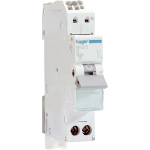 Hager LS-SCHALTER 1P+N 16A-B 6KA1PLE / HAGER MKS516 QUICK CONNECT MKS516