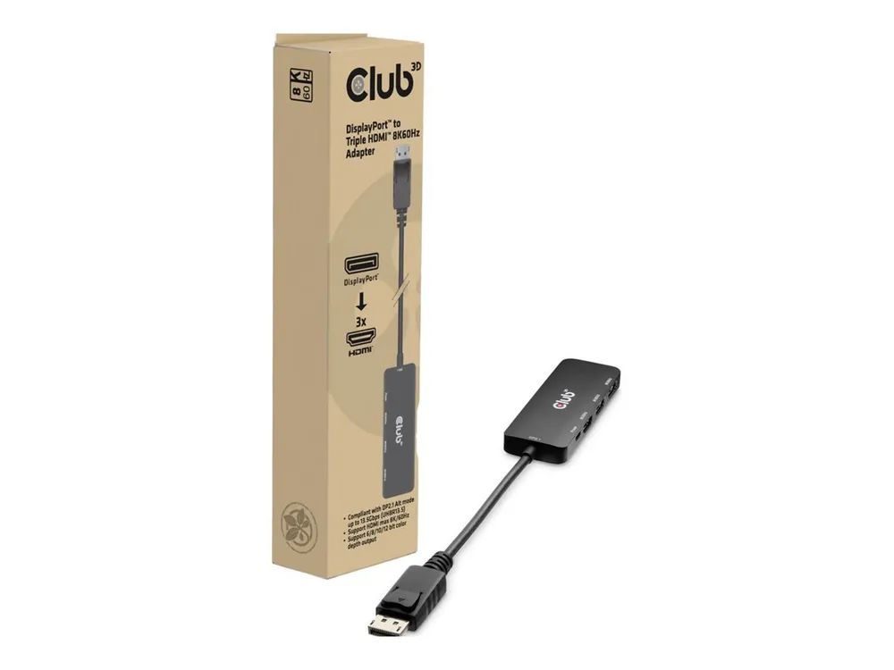 Club 3D Videoadapter - DisplayPort männlich zu HDMI, Mikro-USB Typ B (nur Strom)