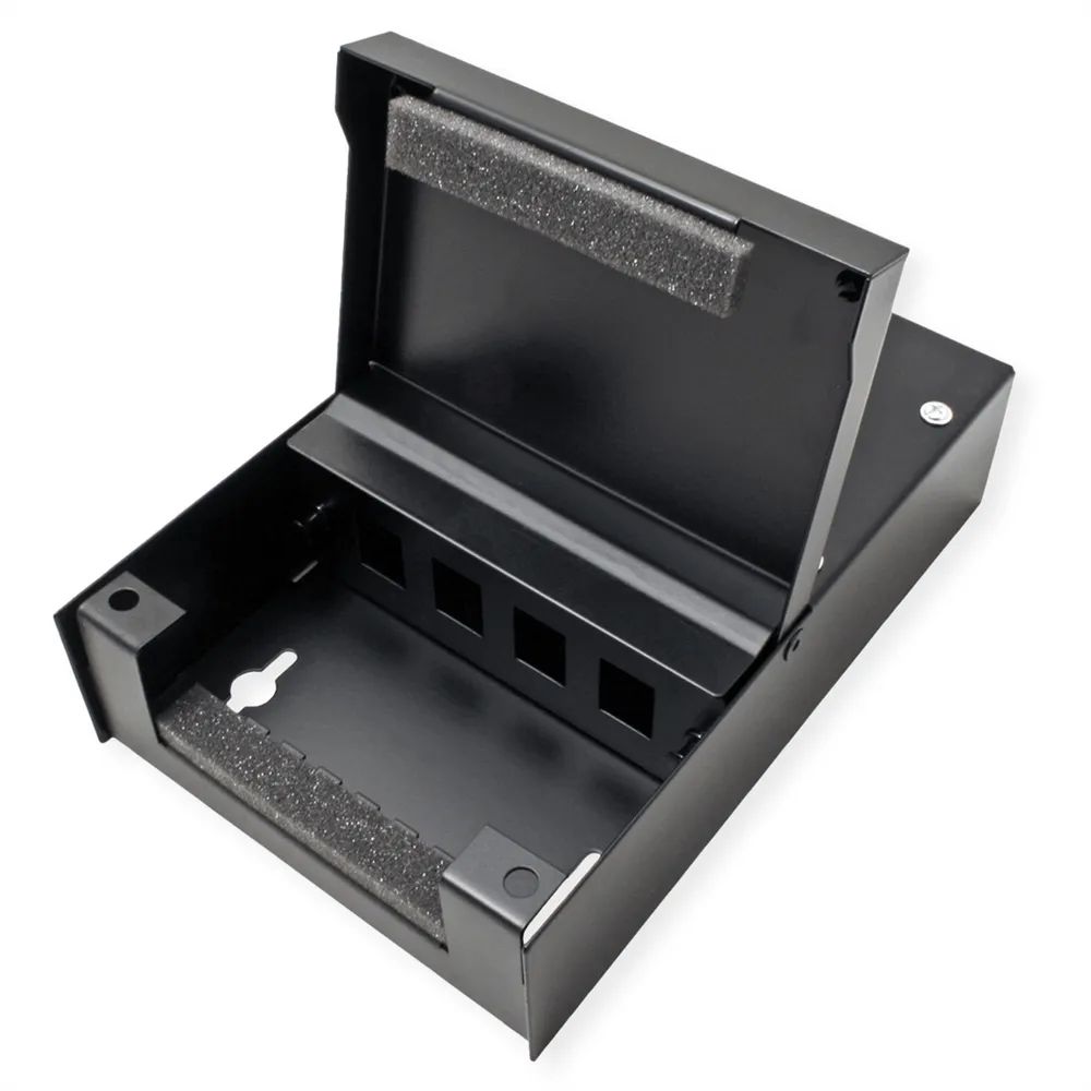 VALUE Wandgehäuse für 4x Keystones, schwarz