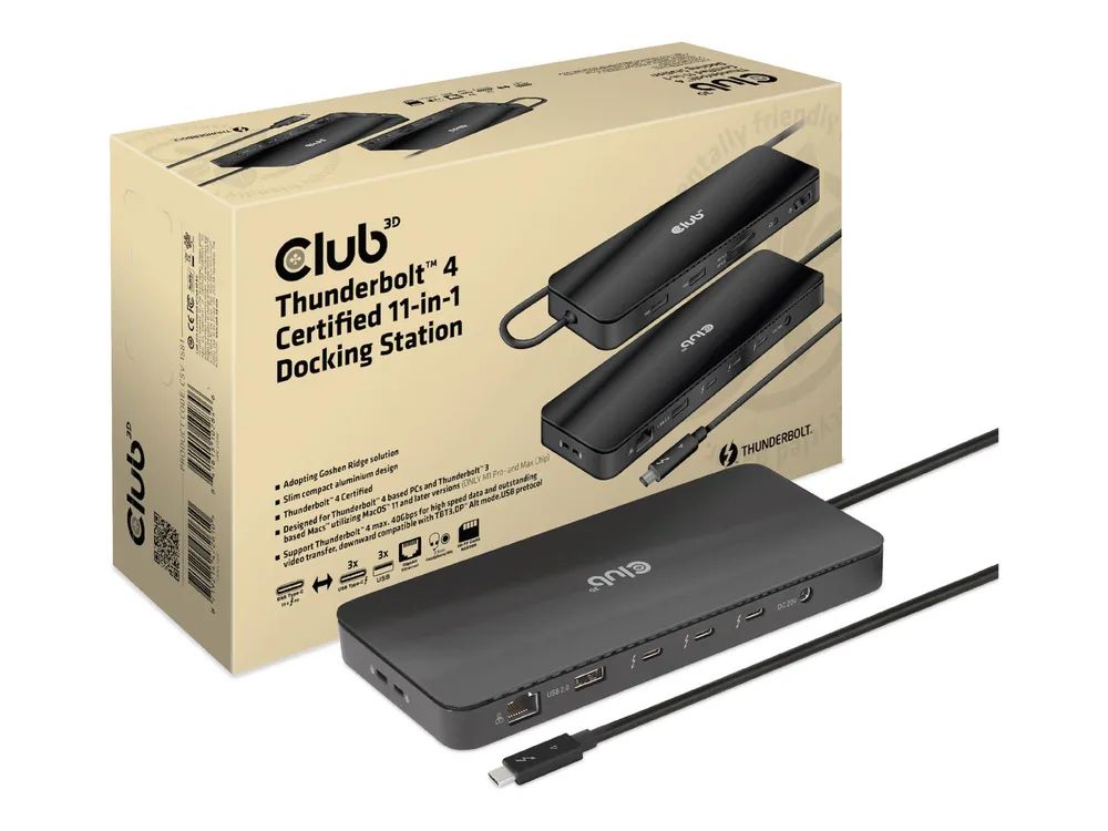Club 3D Dockingstation - USB-C / Thunderbolt 3 / Thunderbolt 4
