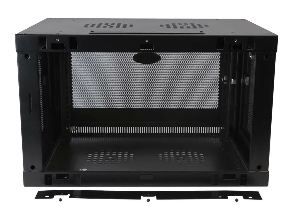 Tripp Eaton Tripp Lite Series 6U Wall Mount Rack Enclosure Server Cabinet Switch Depth Deep - Schrank Netzwerkschrank - geeignet für Wandmontage - Schwarz - 6U - 48.3 cm (19")