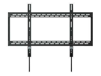 Manhattan TV & Monitor Mount, Wall, Fixed, 1 screen, Screen Sizes: 60-100", Black, VESA 200x200 to 900x600mm, Max 100kg, LFD, Lifetime Warranty - Klammer - Ultra-dünn - für Flachbildschirm - Stahl - Schwarz - Bildschirmgröße: 152.4-254 cm (60"-100")