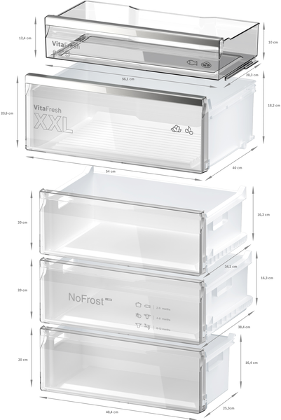 Bosch KGN49AIBT Stand-Kühl-Gefrierkombination
