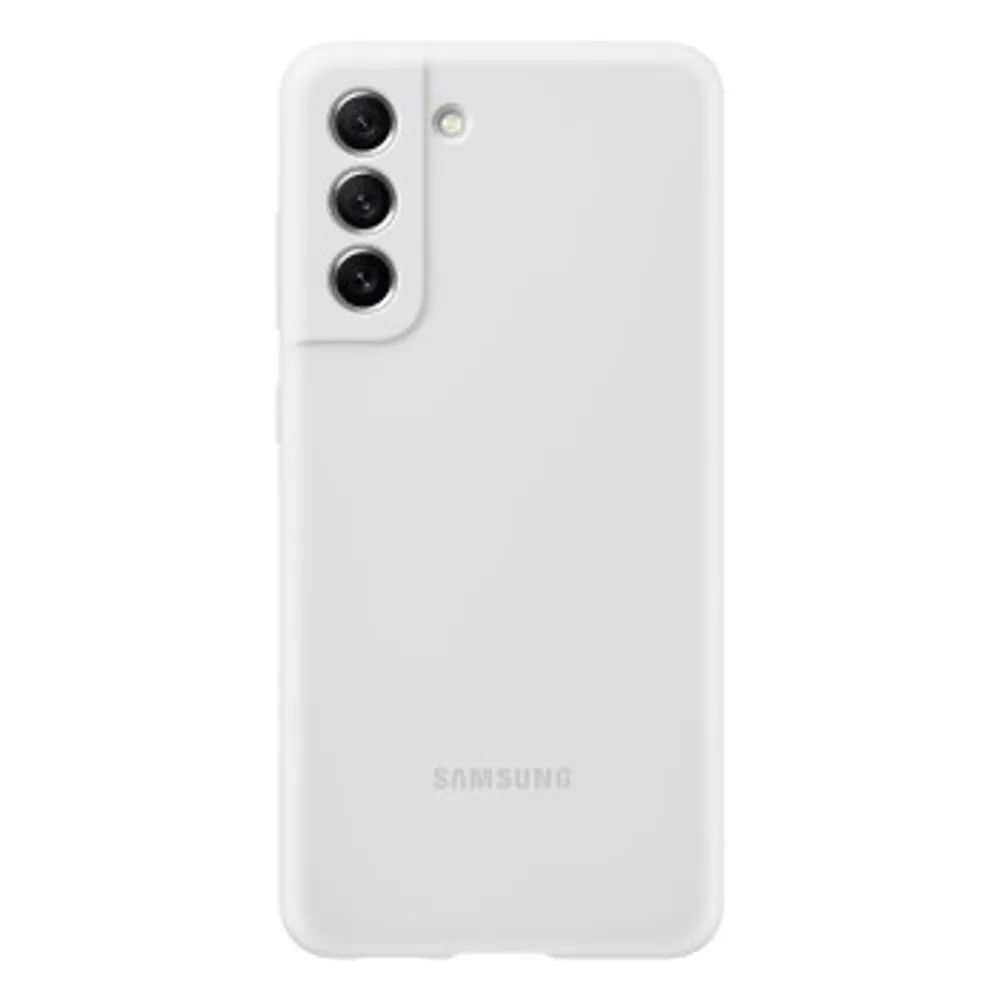 Samsung Silicone Cover "EF-PG990" für Galaxy S21 FE, Weiß
