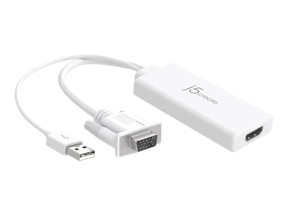 j5create JDA214 - Video- / Audio-Adapter - HDMI weiblich zu USB, HD-15 (VGA)
