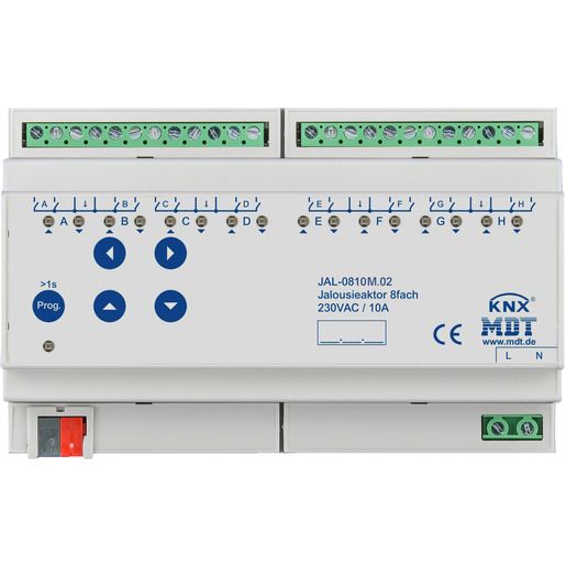 MDT JALOUSIEAKTOR 8FACH FM 10A 230 / JAL-0810M.02