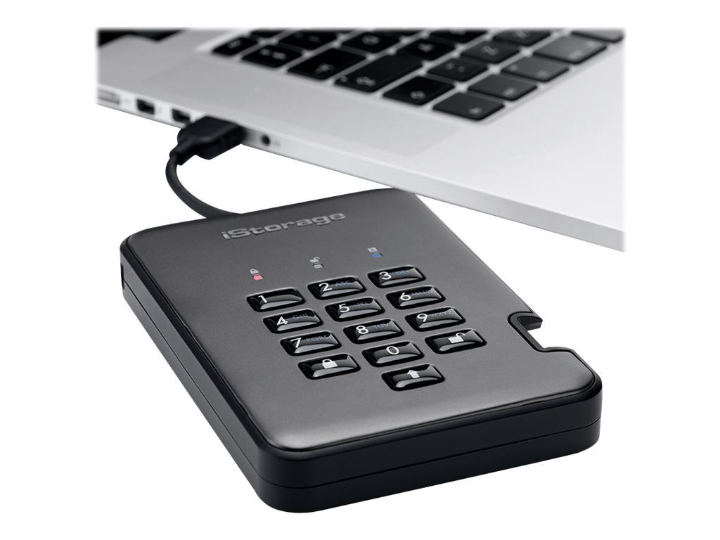 iStorage diskAshur PRO² - Festplatte - verschlüsselt - 500 GB - extern (tragbar)