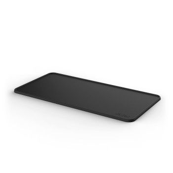 Xavax Tampermatte aus Silikon, rutschfest, erhöhter Rand, 30 x 15 cm, Schwarz