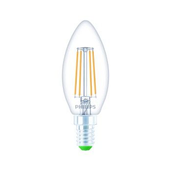 Philips Ultra-Efficient - LED-Lampe - Form: B35 - klar Finish - E14 - 2.3 W (Entsprechung 40 W)