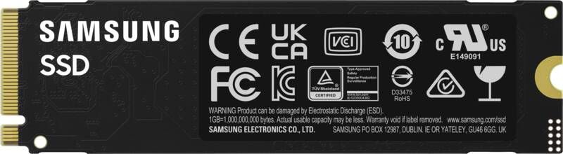 Samsung 990 EVO Plus MZ-V9S2T0 - SSD - verschlüsselt - 2 TB - intern - M.2 2280 - PCIe 5.0 x2 (NVMe)