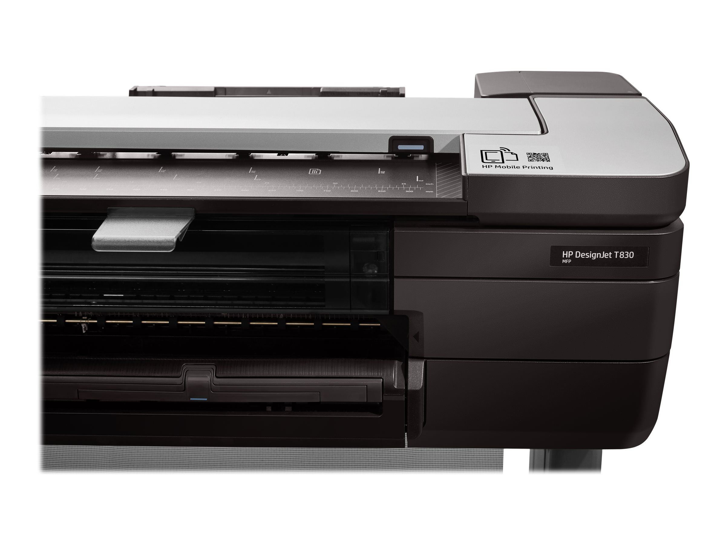 HP DesignJet T830 - 610 mm (24") Multifunktionsdrucker - Farbe - Tintenstrahl - 610 x 2770 mm (Original)