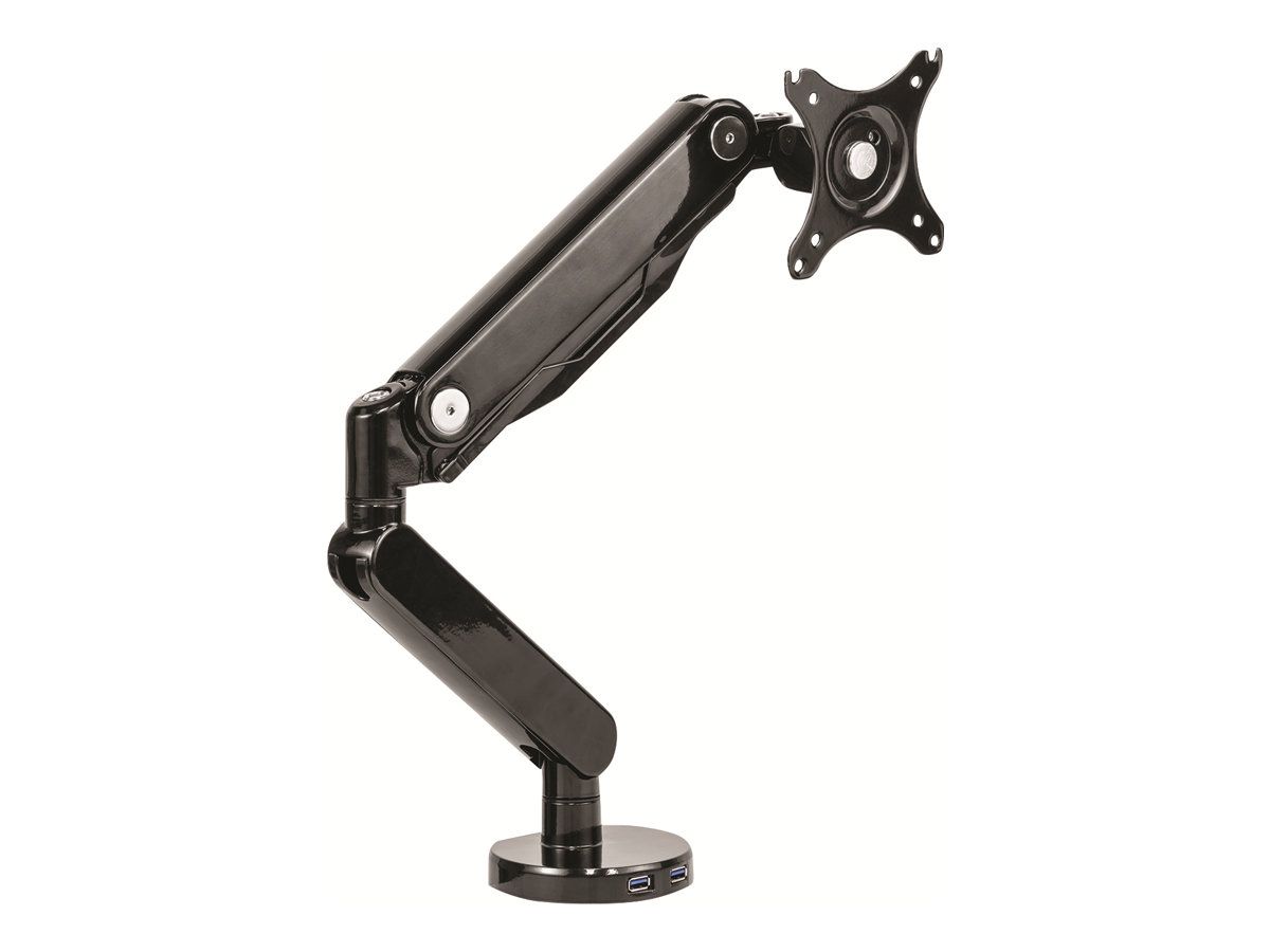 Fellowes Platinum Monitor Arm - Befestigungskit - einstellbarer Arm - für Monitor - Aluminium, Stahl, Kunststoff - Schwarz - Bildschirmgröße: bis zu 81,3 cm (bis zu 32 Zoll)