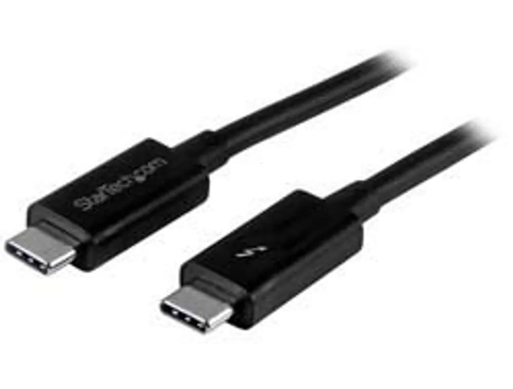 StarTech.com 1m (3.3ft) Thunderbolt 3 Cable, 20Gbps, 100W PD, 4K Video, Thunderbolt-Certified, Compatible w/ TB4/USB 3.2/DisplayPort - Thunderbolt-Kabel - 24 pin USB-C (M)