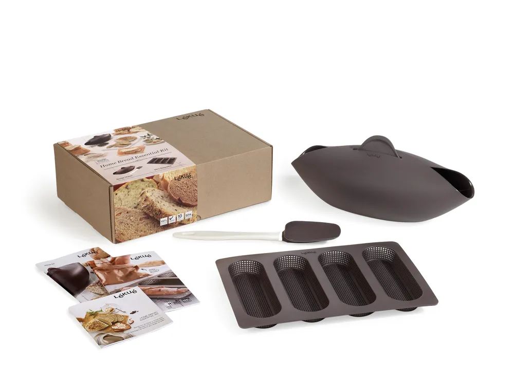Lékué Brot- und Baguetteback-Set - Brown