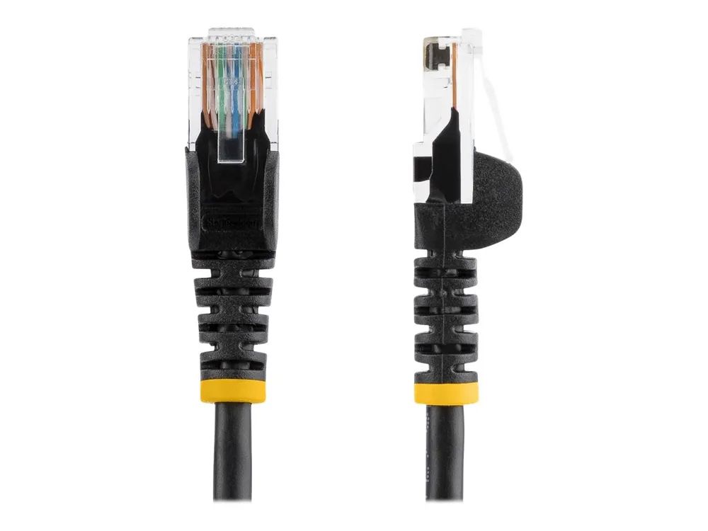 StarTech.com Cat5e Patchkabel mit Snagless RJ45 Anschluss - Netzwerkkabel 5m - Schwarz - Patch-Kabel - RJ-45 (M)