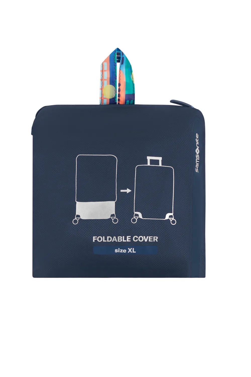SAMSONITE TA REVOLUTION FOLDABLE LUGGAGE COVER XL, CITY PRINT