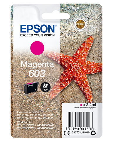 Epson 603 Tinte Seestern Single, Standard, magenta