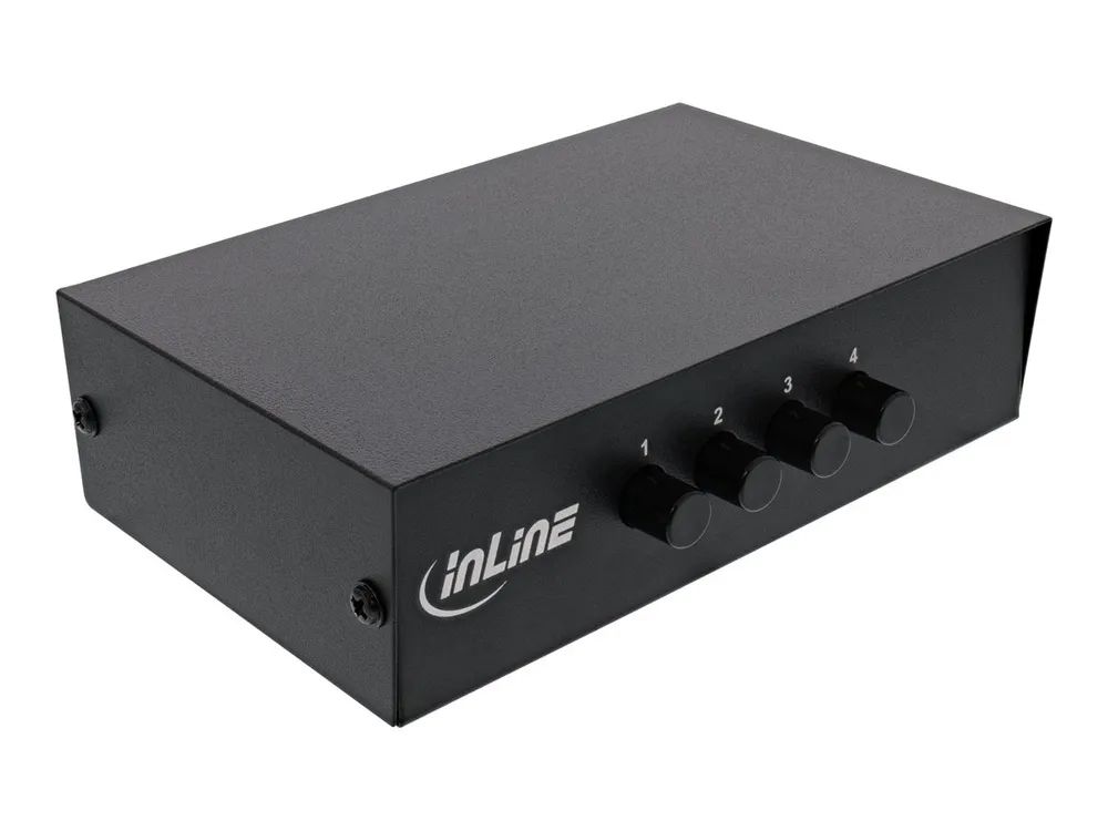 InLine AV Umschalter manuell 4-port - 3x Cinch IN/OUT