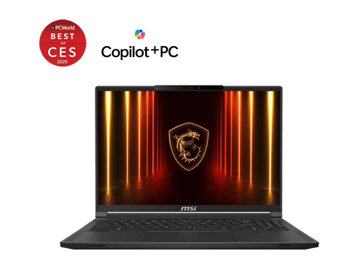 MSI Stealth A16 AI+ A3XWIG-043 - 180°-Scharnierdesign - AMD Ryzen AI 9 HX 370 - Win 11 Home - GeForce RTX 5080 - 32 GB RAM - 2 TB SSD NVMe - 40.6 cm (16")
