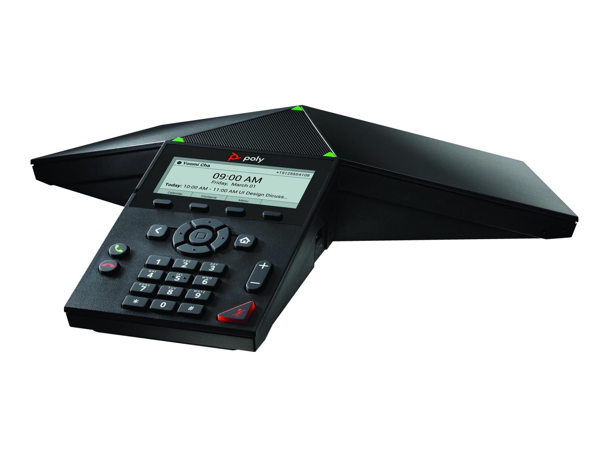 Poly Trio 8300 - VoIP-Konferenztelefon - mit Bluetooth-Schnittstelle mit Rufnummernanzeige/Anklopffunktion - IEEE 802.11a/b/g/n (Wi-Fi)