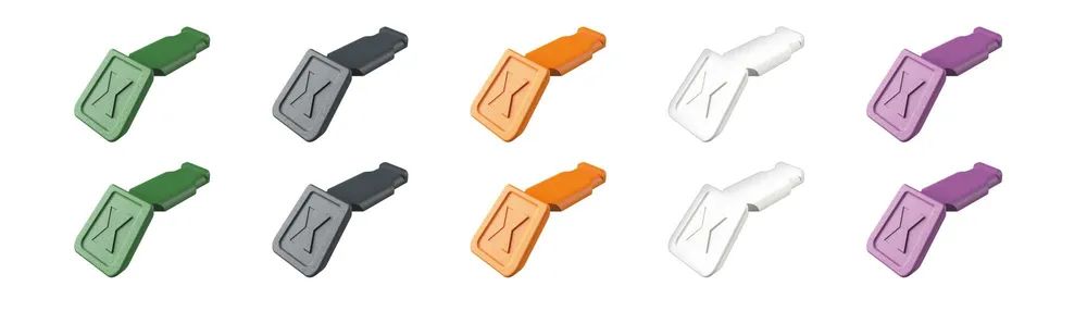 KNIPEX ColorCode Clips Farbmischung 2 (10 Stück)