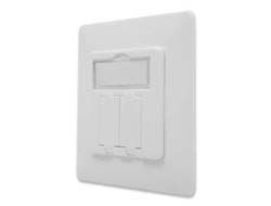 DIGITUS Frontplatte und Einbaurahmen für Multimedia / Keystone Module