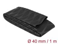 Delock Schrumpfschlauch X-Muster rutschfest 1 m x 40 mm schwarz - Schrumpfschlauch - Schwarz - Polyolefin - 100 cm - 4 cm - 1 Stück(e)