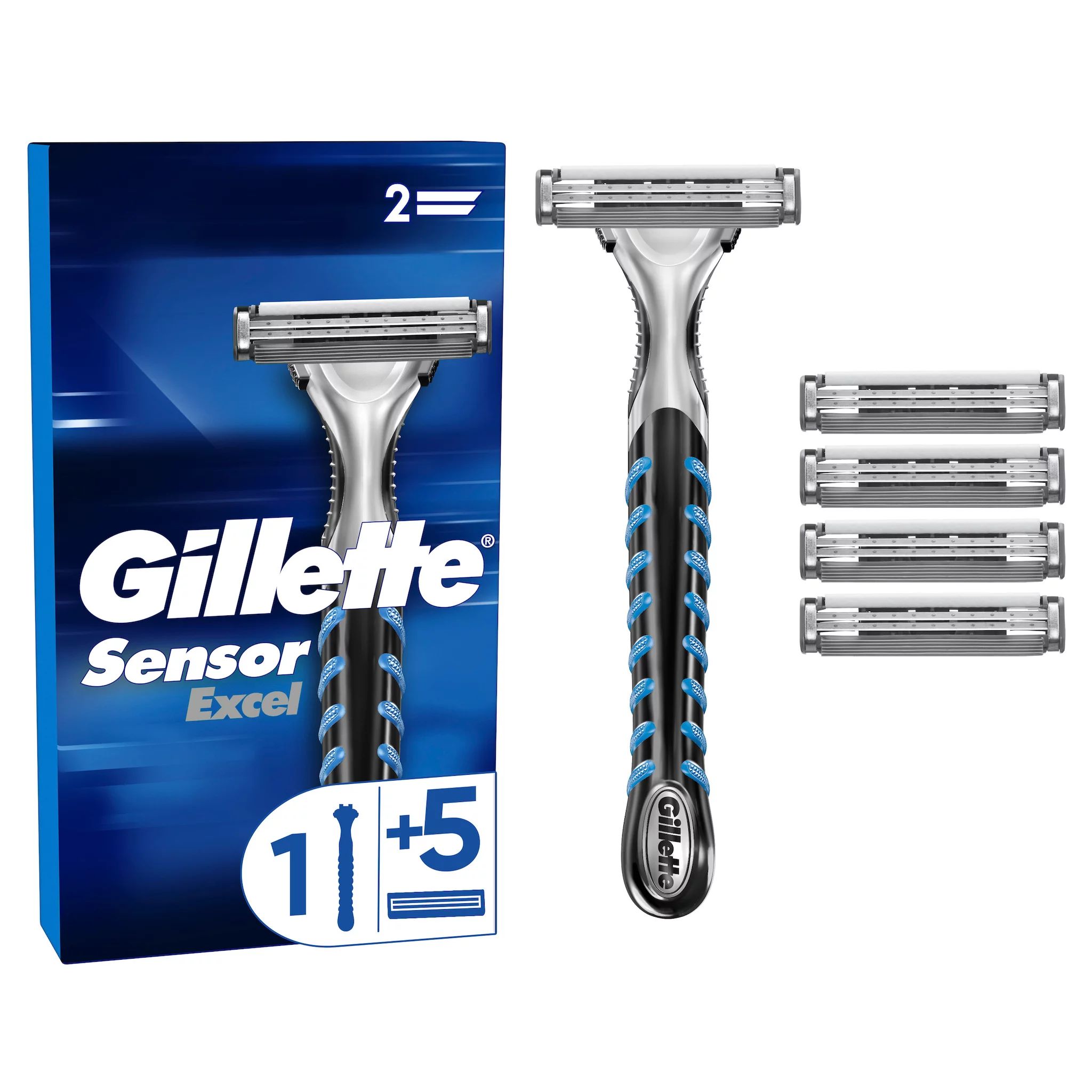 Gillette SensorExcel Universal Rasierert mit 5 Klingen
