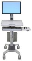Ergotron WorkFit-C Single LD Sit-Stand Workstation - Wagen - für LCD-Display / PC-Ausrüstung - Grau - Bildschirmgröße: bis zu 76,2 cm (bis zu 30 Zoll)