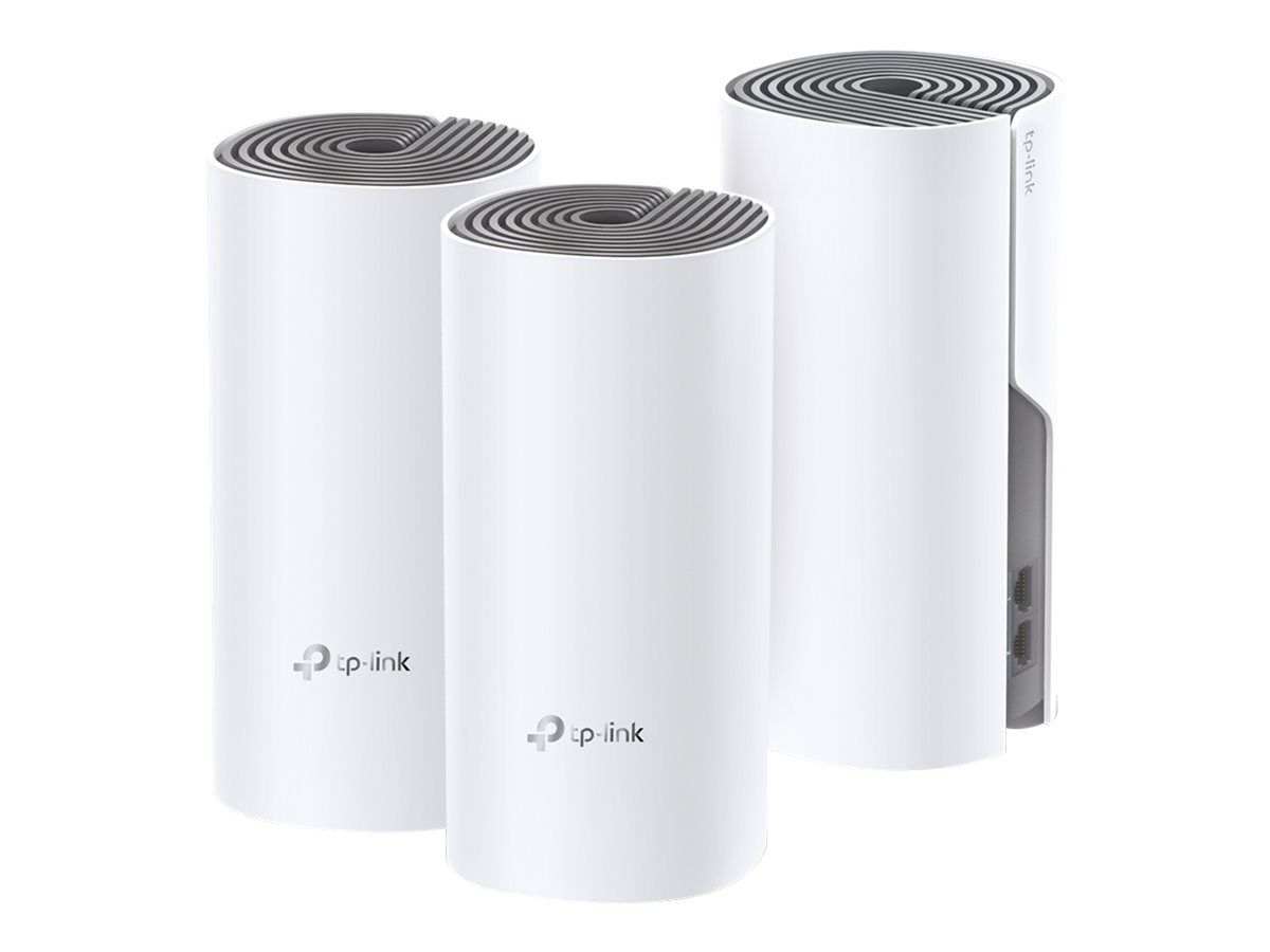 TP-LINK Deco E4 - WLAN-System - (3 Router) - Netz - Wi-Fi 5 - Dual-Band (Packung mit 3)