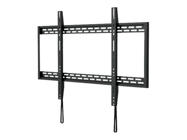 Manhattan TV & Monitor Mount, Wall, Fixed, 1 screen, Screen Sizes: 60-100", Black, VESA 200x200 to 900x600mm, Max 100kg, LFD, Lifetime Warranty - Klammer - Ultra-dünn - für Flachbildschirm - Stahl - Schwarz - Bildschirmgröße: 152.4-254 cm (60"-100")