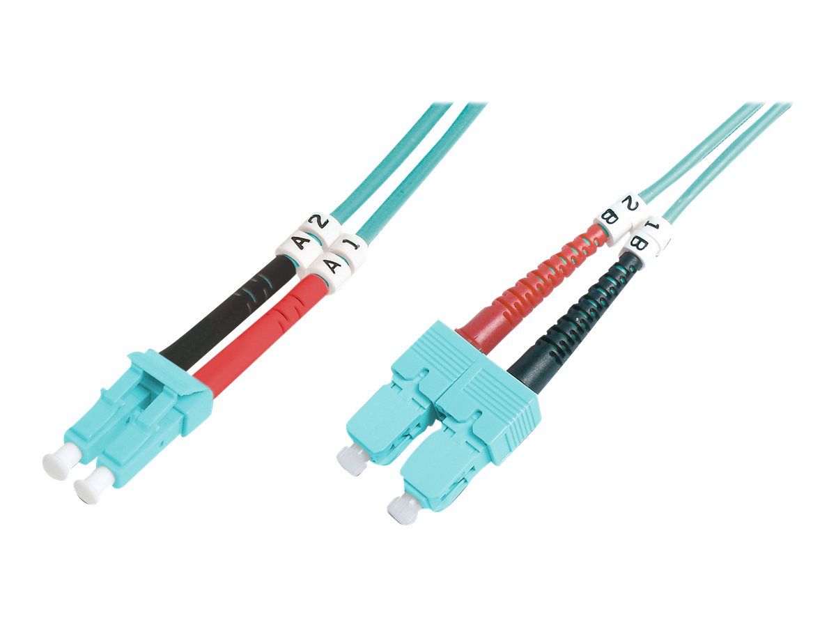DIGITUS LWL Multimode OM 3 Patchkabel, LC / SC
