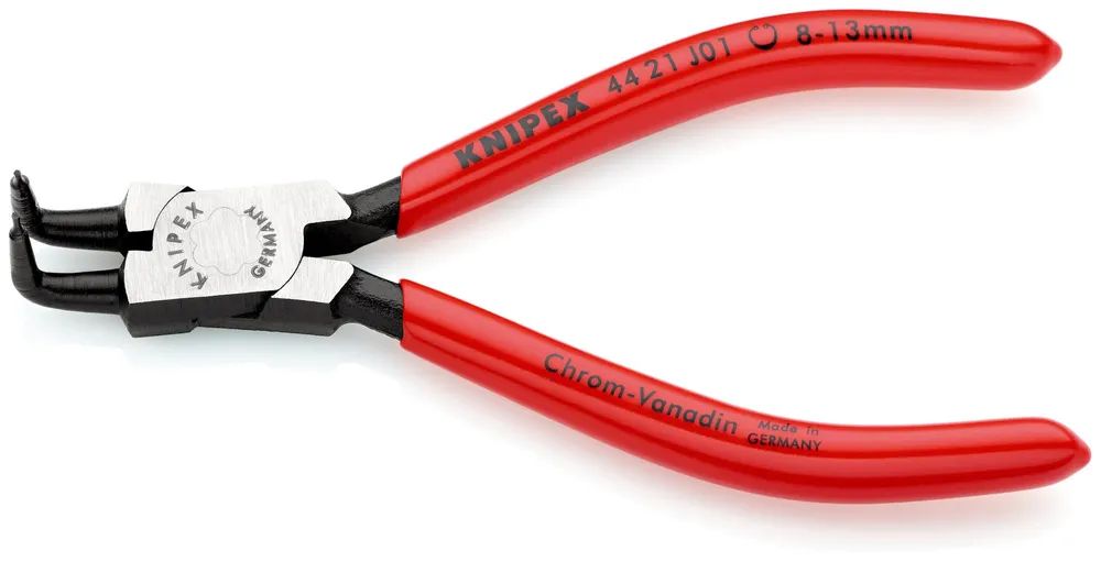 KNIPEX Sicherungsringzange für Innenringe in Bohrungen mit Kunststoff überzogen schwarz atramentiert 130 mm